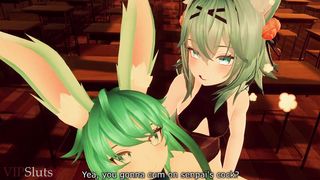 VIPSluts - HERMAPHRODITISM Senpai Gives MANGA PORN Bunny Lady Lesson She Wont Leave behind