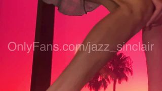 college-aged years senior Sissy femboy plays with their very first assfucking fucktoy