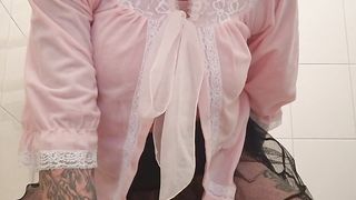 Sissy with large titts rails fuck stick