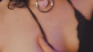 She-creature Queen Punk with freckles wanks off