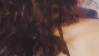 She-creature Queen Punk with freckles wanks off