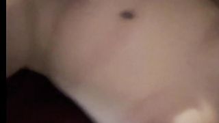 Trans nymph got exhilarated while making couch