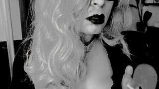 Gorgeous Crossdresser Smoking Slender Ciggy Yam-sized Milk cans Neil Penetrates Gigantic Glasses