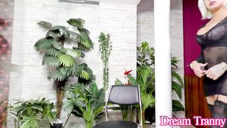 Enormous Jugs and Bum T-girl Bruna Sayuri Gets Machine Boinked