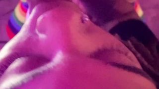 Step Sister Gargles a Phat Woman Dick