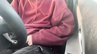 Needy ftm has noisy climax in a engaged parking plenty of