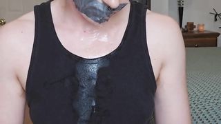 Naughty Blondie Nonbinary Trans Guy Restrain bondage And Gag Fetish Compilation - Sea Gray