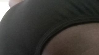 AMPLE DONK TRANSGIRL WITH MONSTROUS BLACK FUCKPOLE WAGGING