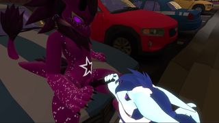 Super-naughty furries in public