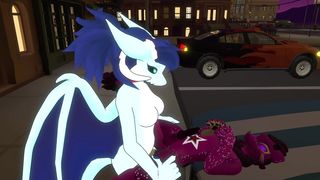 Super-naughty furries in public