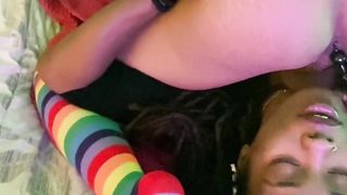 Step Mummy Caught Trans Damsel and Step Sister Doing sixty nine