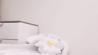 Trans damsels sees manga porn and jerks after college