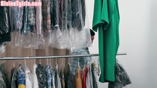 DIVINE TGIRLS - Fabulous tatted TRANSSEXUAL barebacked by paramour in switching bedroom