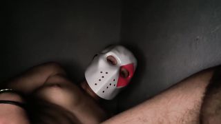 A young chiseled trans dude loosens in his sofa