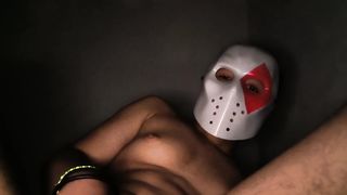 A young chiseled trans dude loosens in his sofa