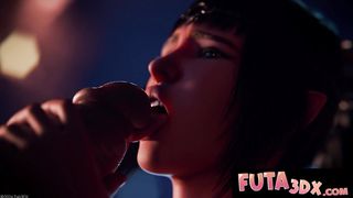 Futa3dX - Heavy-breathing Blondie Traveler FInds A Tavern To Get Porked In By XXL Manmeat Futa Honey