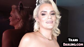 TRANS500 - Real TRANSSEXUAL maid gets pummeled in bigass by bigcock Latino