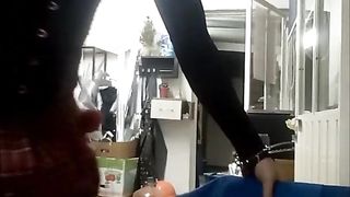 toying with my faux-cock... Teaching for my very first rod