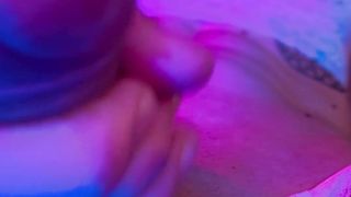 Appetizing sonny gives a gargle on his gigantic lollipop