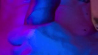 Appetizing sonny gives a gargle on his gigantic lollipop