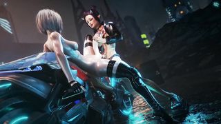 The woman put a faux-cock on a cord-on and embarked to pummel me in the booty in public