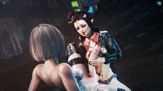 The woman put a faux-cock on a cord-on and embarked to pummel me in the booty in public