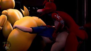 Plunged Into An Animatronic by ToasterKing - Hermaphroditism Ass fucking Vore