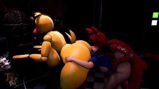 Plunged Into An Animatronic by ToasterKing - Hermaphroditism Ass fucking Vore