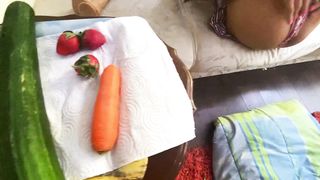 Buttfuck soiree with vegetables