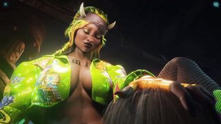 Onanism sesh in a filthy nightclub dungeon. Good-sized spear and lots of bosoms