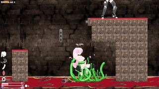 Angel Marielle Side Scroller Transgender Porno game Have fun [Part 01] + Download Game