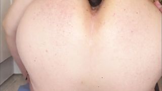 Sissy go for hefty cork with help of BIG BLACK COCK