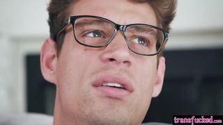 Super-fucking-hot meaty titties t-model in super-sexy garment Avery Lust plows successful hefty man rod professor