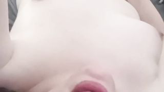 A trans nymph jacks and is astonished by her playmate who determines to make her come