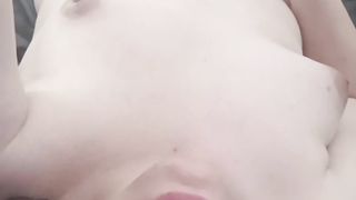 A trans nymph jacks and is astonished by her playmate who determines to make her come