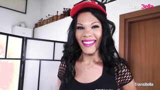 Slender She-creature With Fat Hard-on Porks Older Dude in the Culo - TRANS BELLA