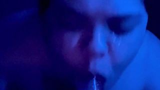 T-fellow Super-bitch Fellates Boner - Salivates, Gags, and Sobs!