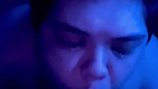 T-fellow Super-bitch Fellates Boner - Salivates, Gags, and Sobs!