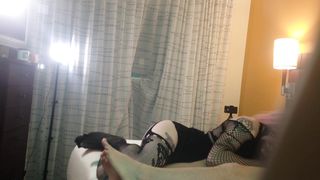 Gothic Trans Chick Fellating Giant Fuck-stick