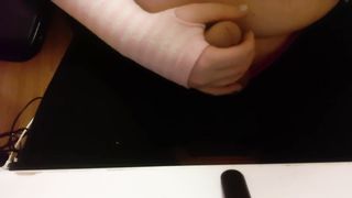 OBESE T-NYMPH FUMBLES GIRLCOCK SENSUOUSLY AND LEISURELY