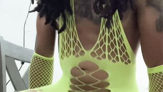 TGirl PreCum Forearms Free-for-all From Rectal Railing Humungous Fuck stick