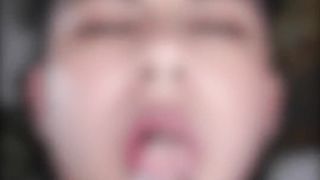 FtM Muddy Suck off Inhaling with Fangs!