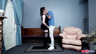 GROOBY BAR - English stud penetrates Irish Tgirl with lots of love