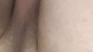 Fatty t-model studying fresh ample black fake penis in douche