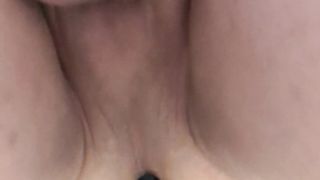 Fatty t-model studying fresh ample black fake penis in douche