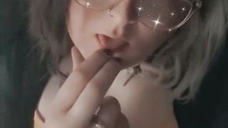 Punk Trans Gf Muffing And Fake penis Railing TOTAL VID Plus Zoomed Jism Have fun