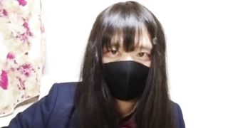 What color are the undies of today's college girl Honoka?