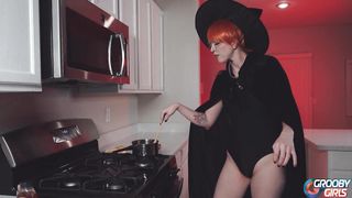 GROOBYGIRLS - Enjoy The Autumn Witch And Gulp Her Sexual Potion