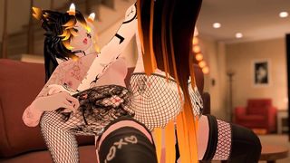 Killer Catgirl Gets SURPRISE FUTA INTERNAL EJACULATION While Trick or Handling (ft. FelicityVR)