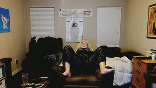 cool crossdresser plumper femme trans masker boning herself